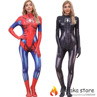 Tiktok Superhero Spiderman D.va Gwen Women's Costume Suit Adults Children Kids Cosplay Clothing Jumpsuits