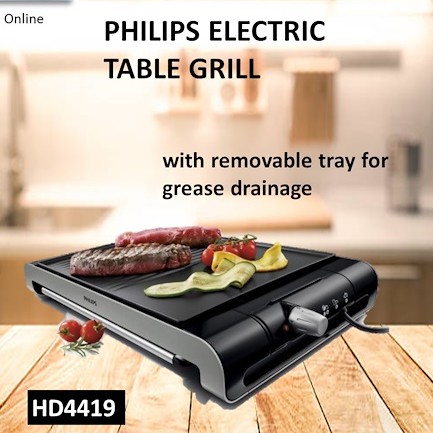 Wig barst Klassiek PHILIPS HD4419 Table Grill [Brand New] | Shopee Philippines