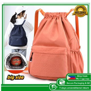 High capacity basketball bag stripe String bag ball bag waterproof string bag drawstring bag gym bag