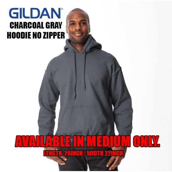 gildan charcoal grey hoodie