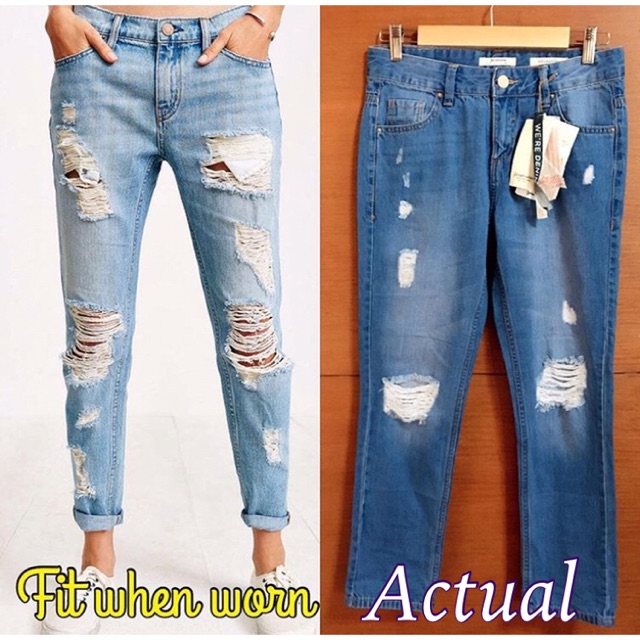 stradivarius ripped jeans