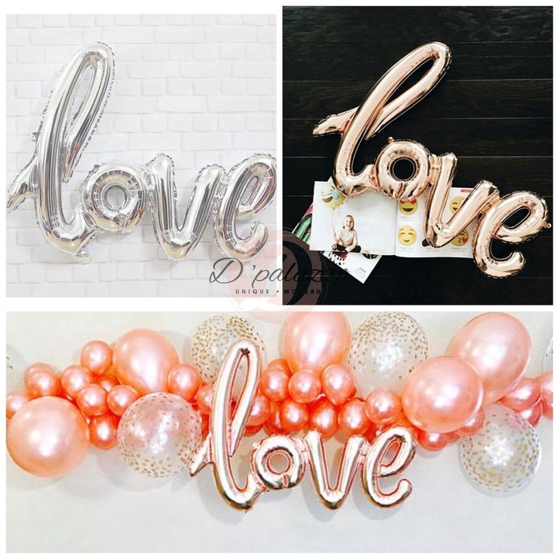 Love Balloon Linked Love Letter Balloon Wedding Anniversary Propose Decoration