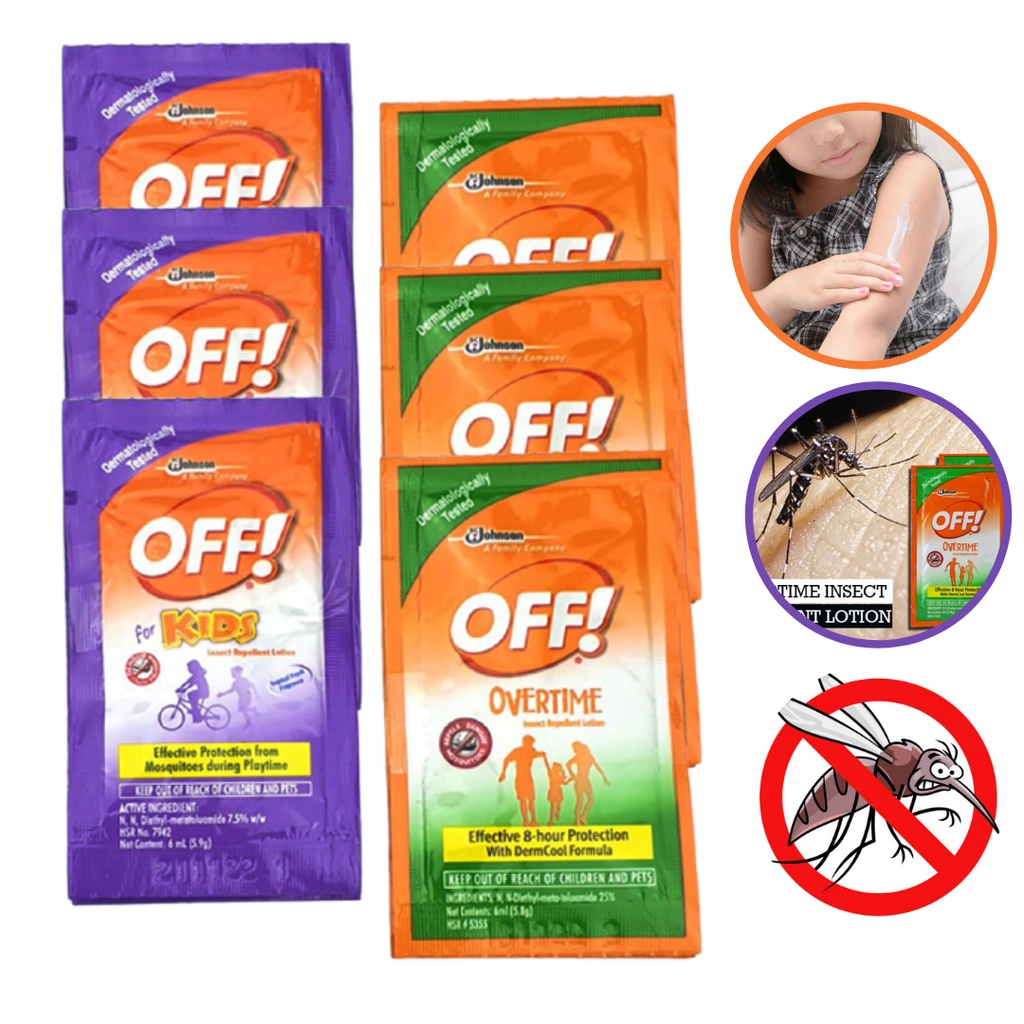 Off Lotion Insect Repellent 6ml Sachet 12 Sachets Shopee Philippines