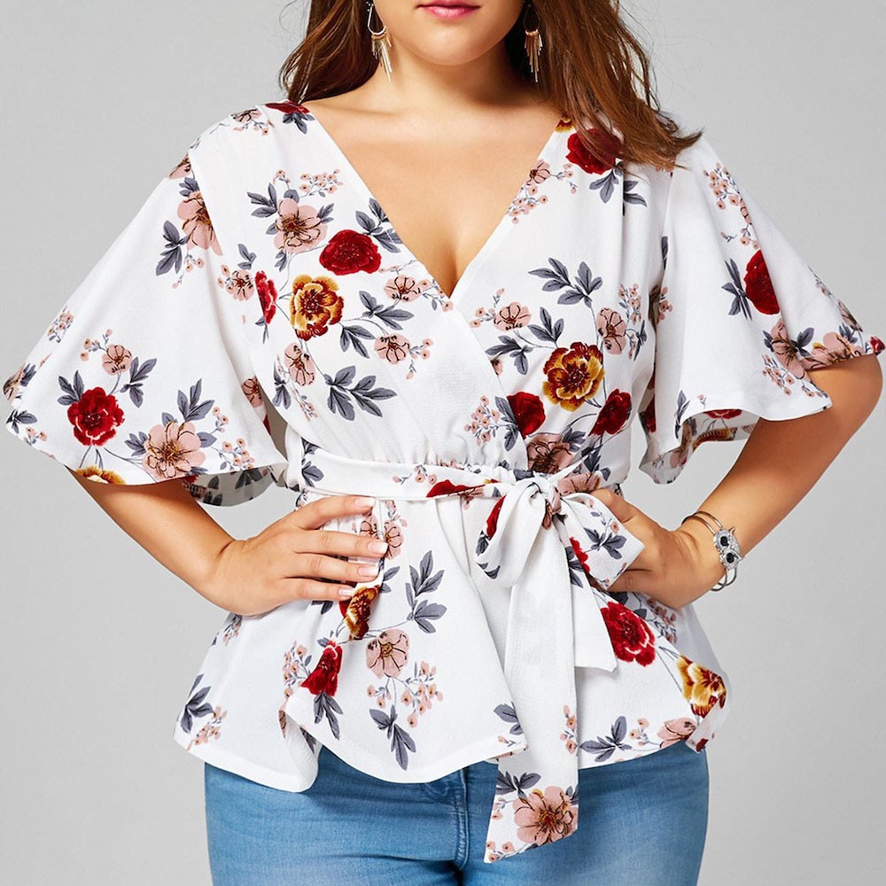 plus size peplum shirt