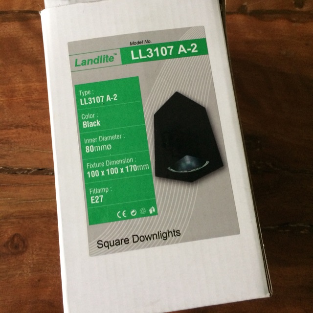 Landlite Square Down Light Ceiling Brand New