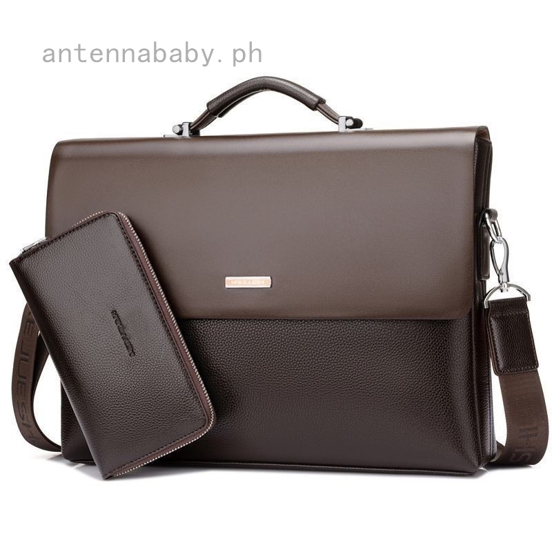 New All Business Mens Leather Briefcase Bag Handbag Laptop Shoulder Bag