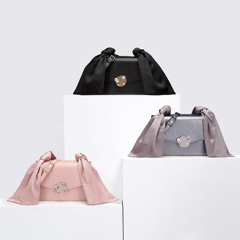charles and keith ribbon sling bag