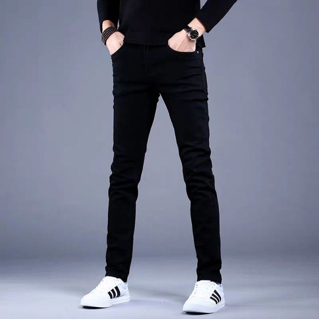 Men's Jean New Fashion Black Slim Straight Jeans Casual Fashion Stretchable Pants For Men #1