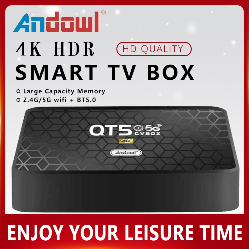 TV Box New QT5 Smart TV Box Supports 5G Wifi HDMI Connection TV Box