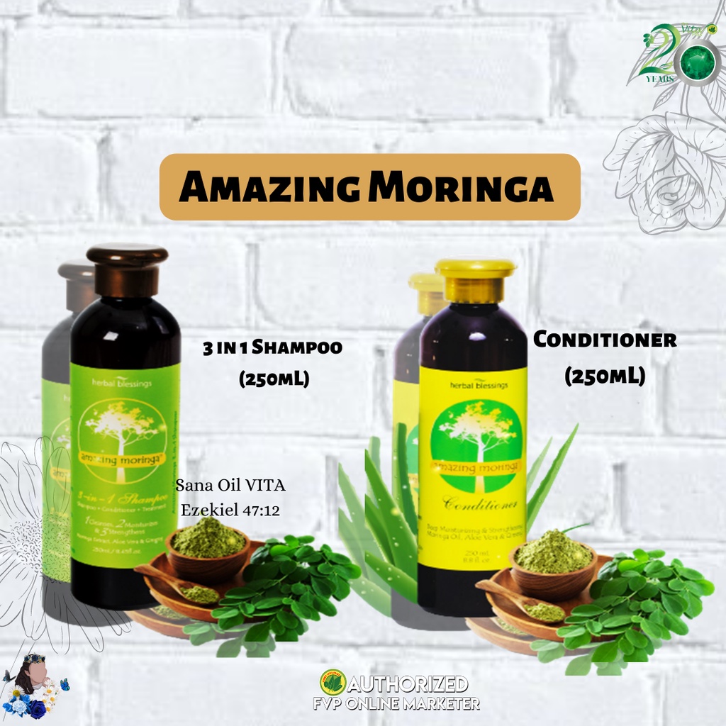 Moringa Shampoo And Conditioner 250mL Shopee Philippines
