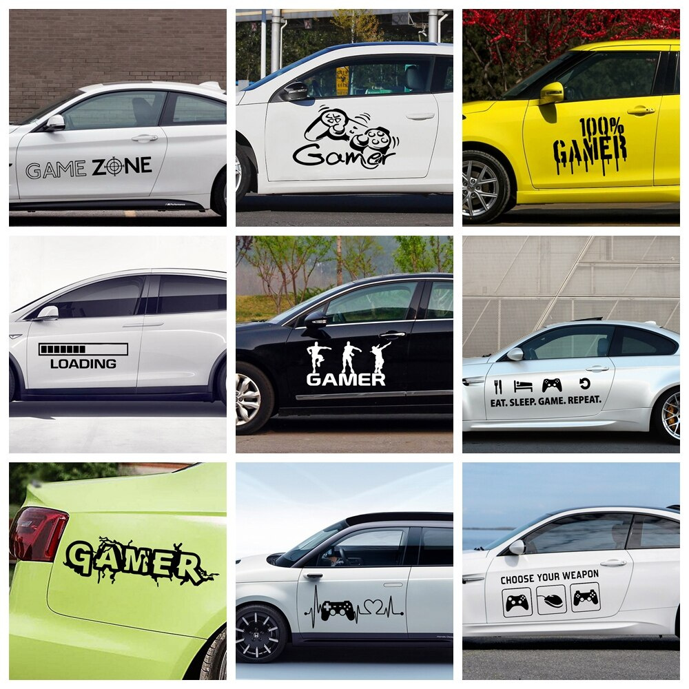 Cool Gamer Design Vinyl Car Sticker For Car Body Window Auto Decor Game Decals Car Styling Stickers And Decal Shopee Philippines