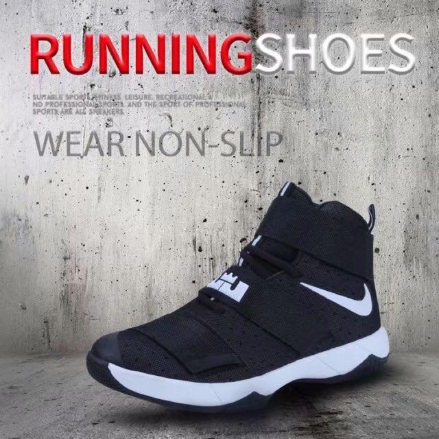 black nike high top basketball shoes