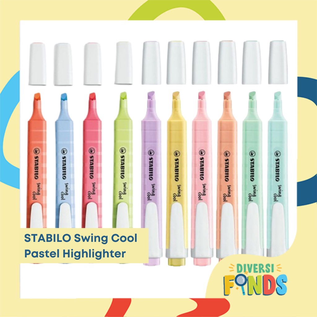 STABILO swing cool Pastel Blister Hint of Mint/Lilac Haze Highlighter 