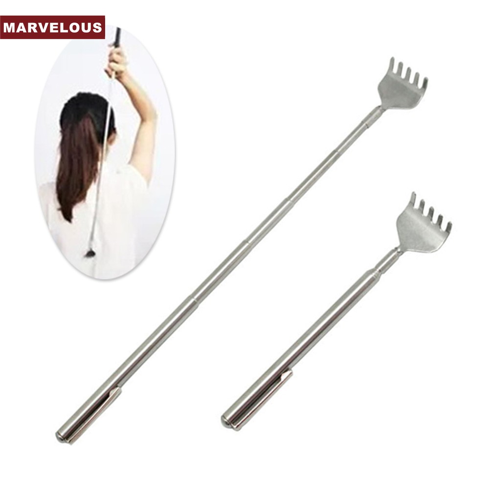 Metal Stainless Steel Back Scratcher Telescopic Extendable Claw ...