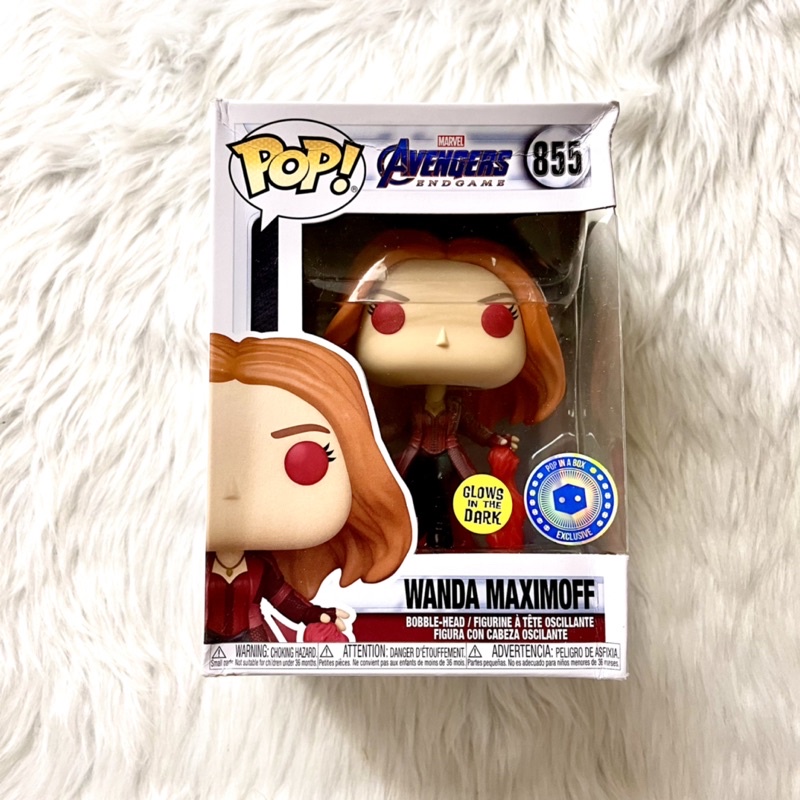 Funko Pop! Wanda Maximoff (glow In The Dark) Pop In A Box Exclusive 