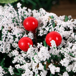 50Pcs Mini Artificial Flower Fruit Cherry Christmas Pearl Berries for Wedding DIY Gift Decorated #6