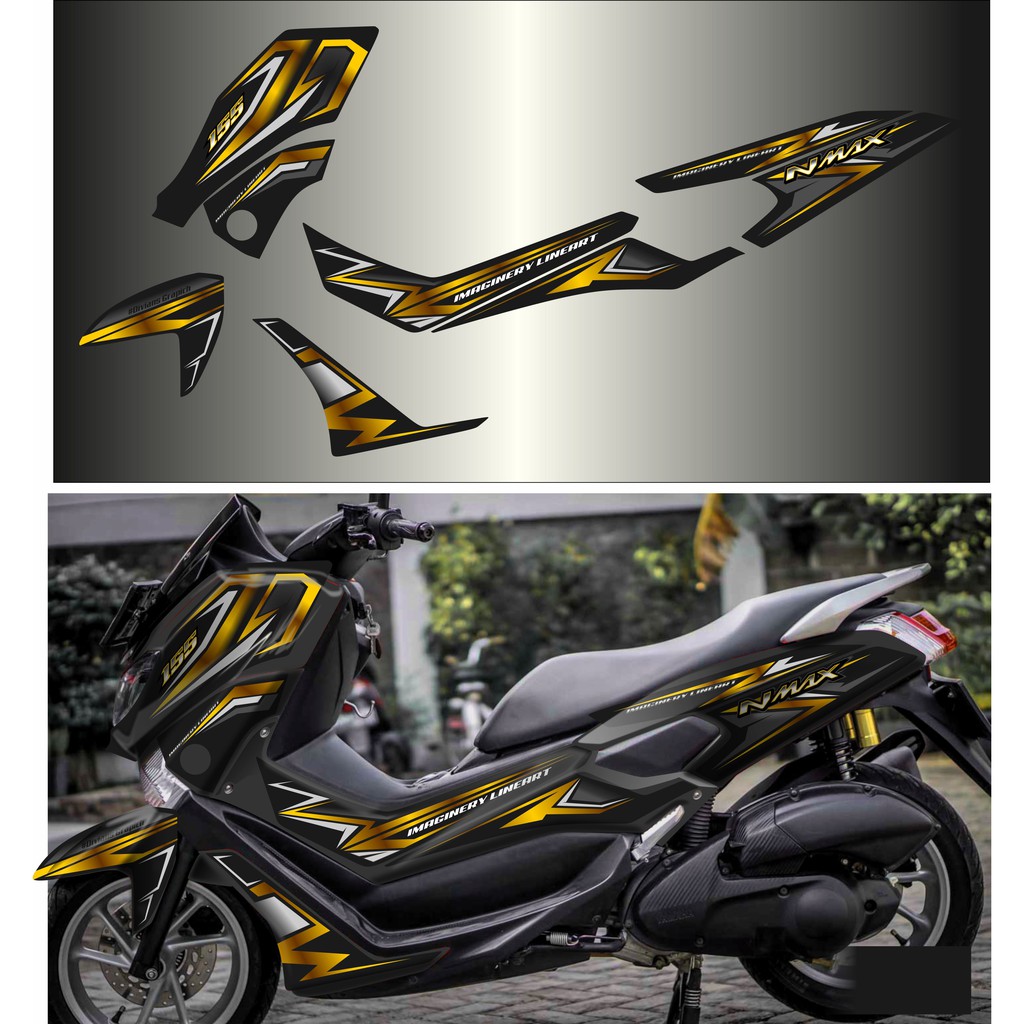  Striping Nmax  Gold Printing Murmer Latest 2022 Shopee 