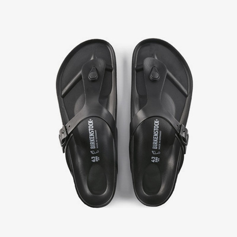 black rubber birkenstocks women's