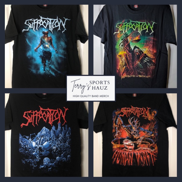 SUFFOCATION ROCK YEAH BAND SHIRTS ASSORTED DESIGNS M L XL | Shopee ...