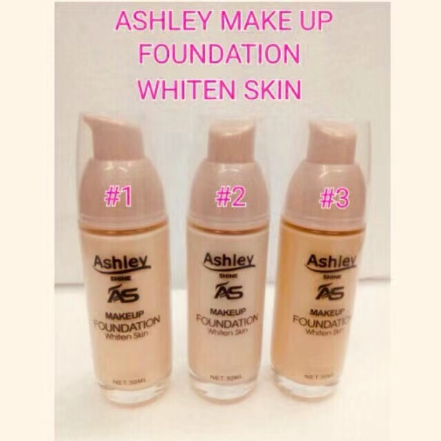 B.S Ashley shine Make Up Foundation Whiten Skin 40Ml/Foundation Cream
