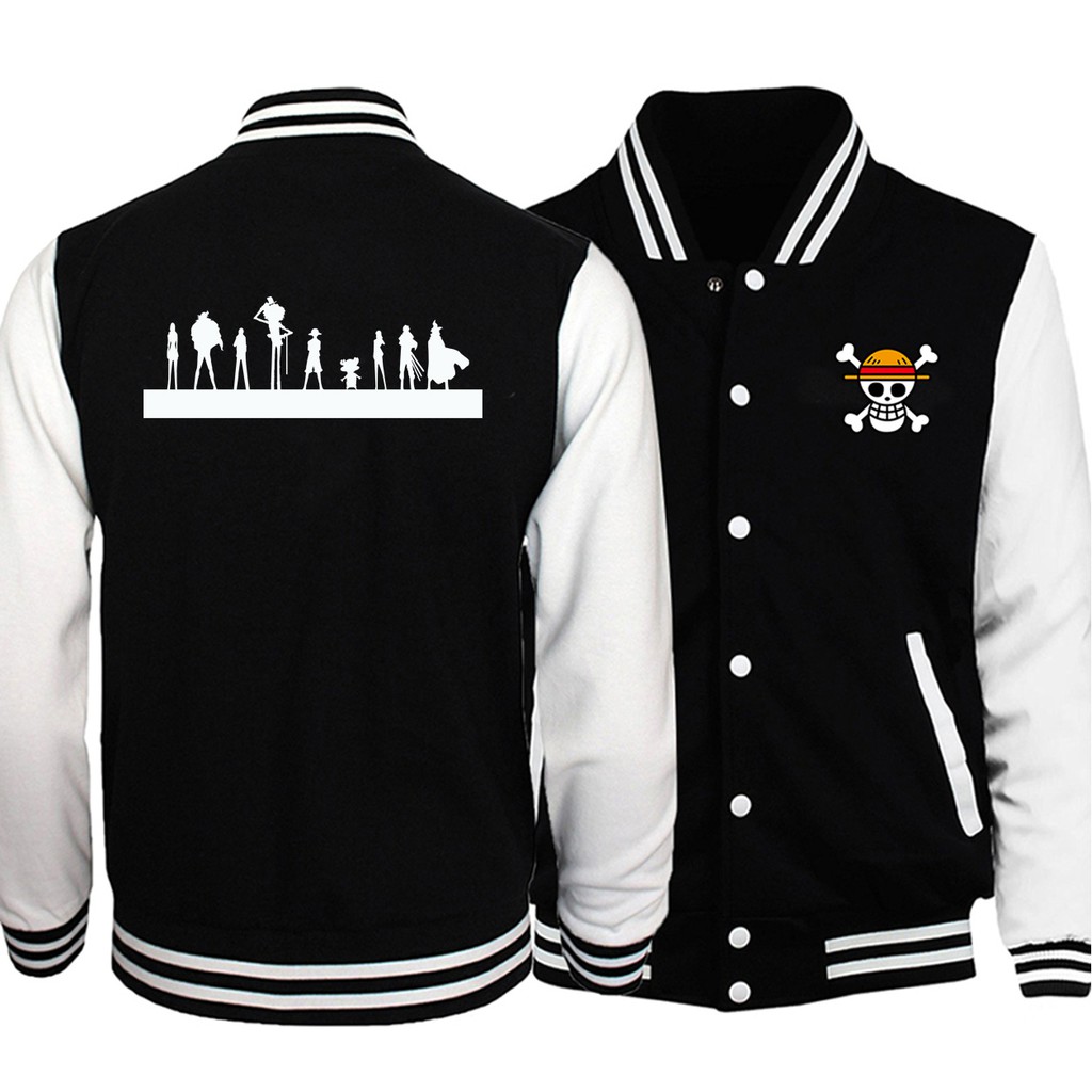 19 New Arrival Men Jacket One Piece Luffy Zoro Nami Japan Anime Jackets Hip Hop Casual Bomber Shopee Philippines