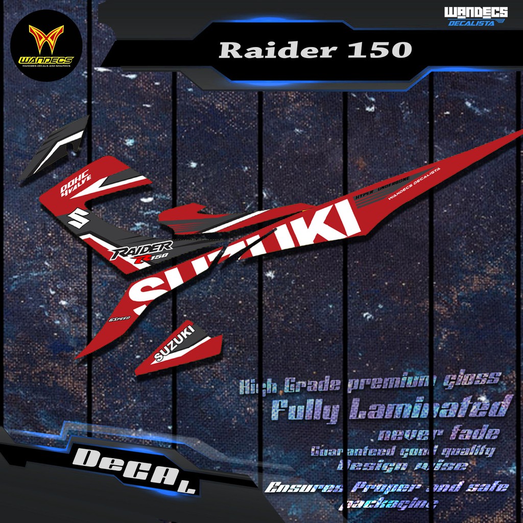 Raider 150 Reborn Decals (Fi Concept) Shopee Philippines