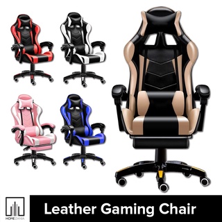 Home Zania Leather Office Gaming Chair Ergonomic Office Computer Chair High Back Swivel