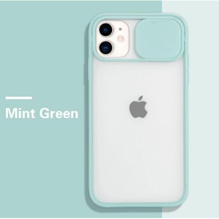 Mint Green Matte Silicone Camera Protection Case Iphone 11 Pro Max X Xs 6 6s 7 8 Plus X Xs Max Xr 11 Se 6plus Back Cover Slide Pull Bumper Shopee Philippines