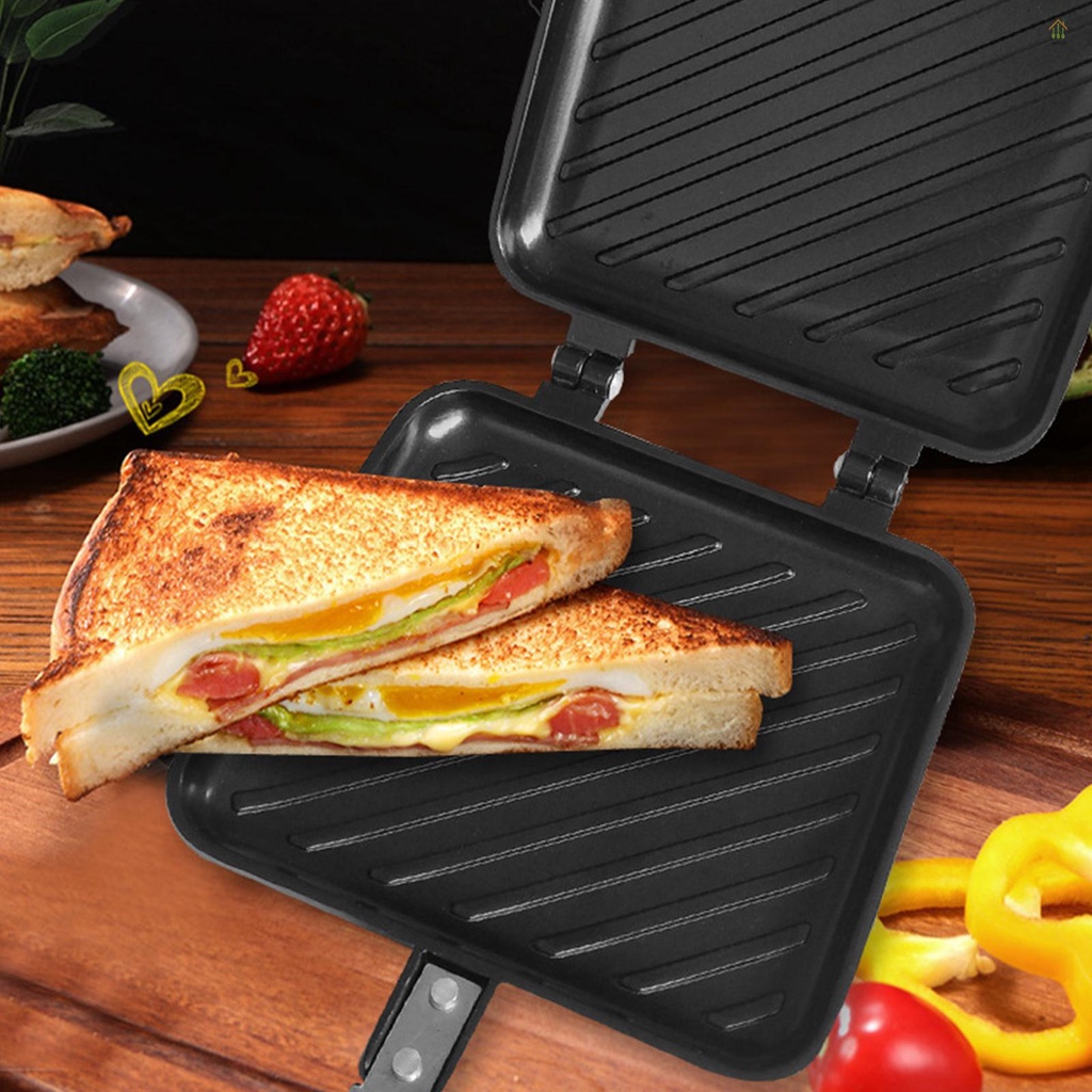 Wohoph Toasted Sandwich Maker Nonstick Grilled Sandwich Panini Maker