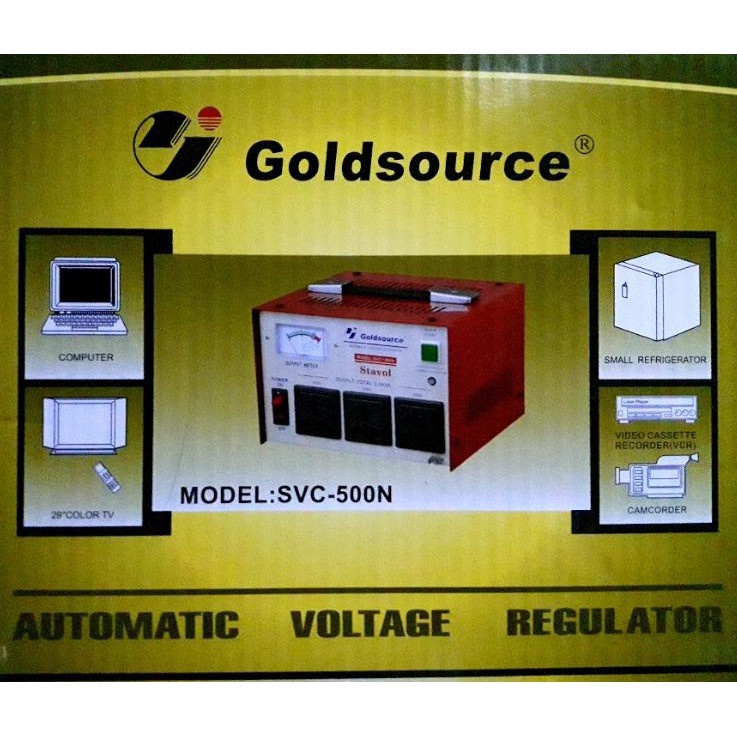 GoldSource Automatic Voltage Regulator SVC500N Shopee Philippines