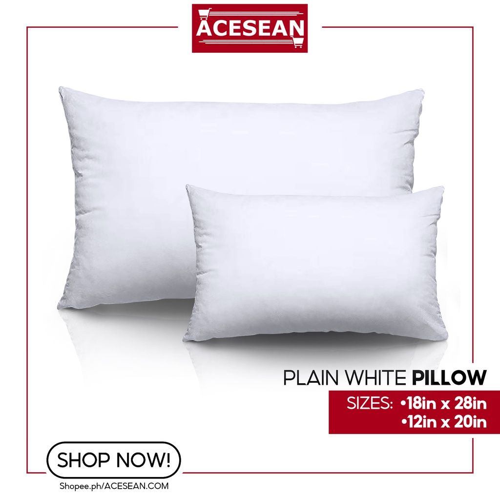 White Magic Pillow Soft & Comfortable Rectangular Pillow 18x28 and