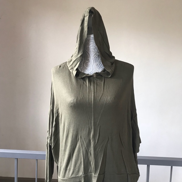 olive green hoodie dress