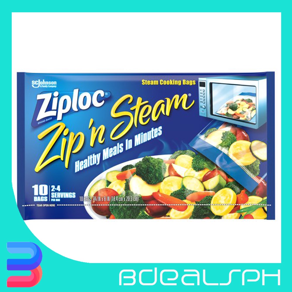 Ziploc ZIP 'N STEAM Microwave Cooking Bags Shopee Philippines