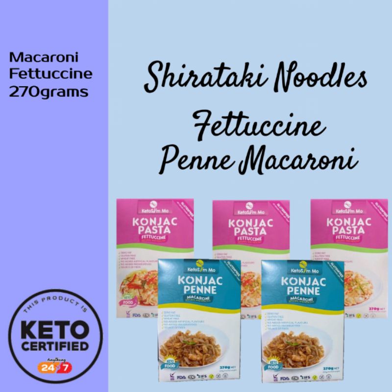 Shirataki Noodles Fettucine Penne Macaroni Spinach Noodles | Shopee  Philippines