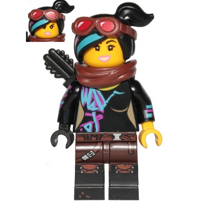 Lucy Wyldstyle with Black Quiver, Reddish Brown Scarf and Goggles LEGO ...