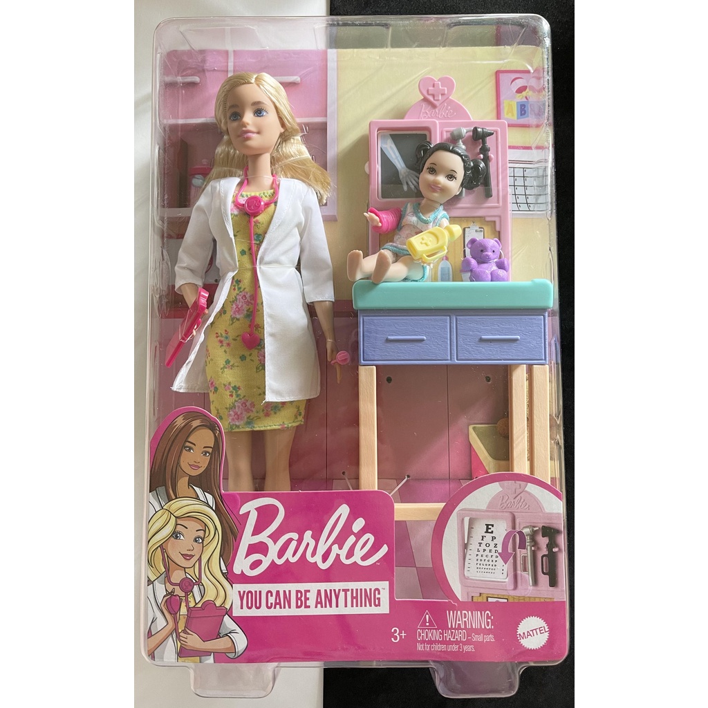 Barbie - You Can Be Anything - Pediatrician (Doll and Playset) | Shopee ...