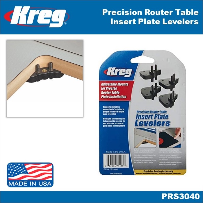 Kreg Precision Router Table Insert Plate Levelers PRS3040 Shopee