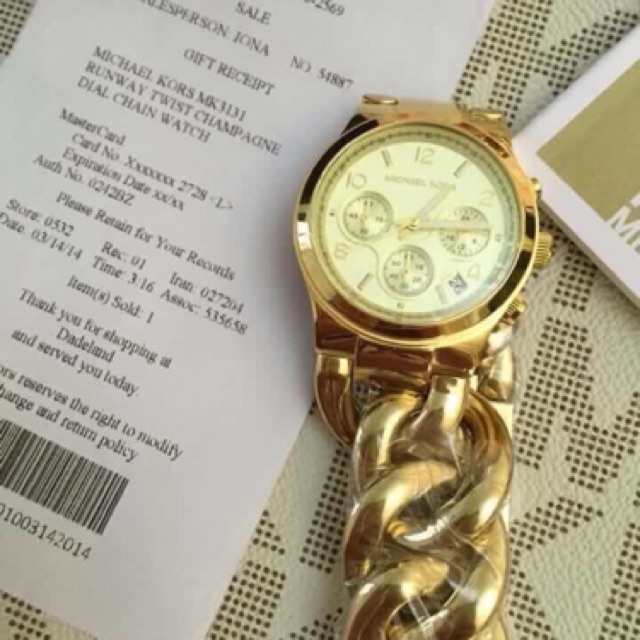 Michael kors chain watch Mk3131 | Shopee Philippines