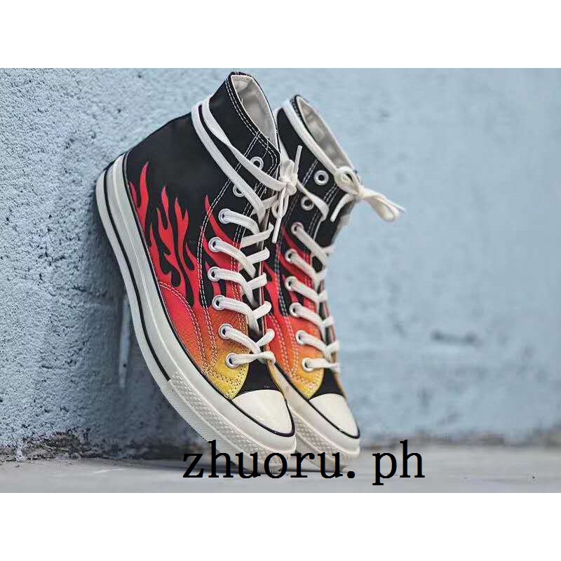 converse flame print