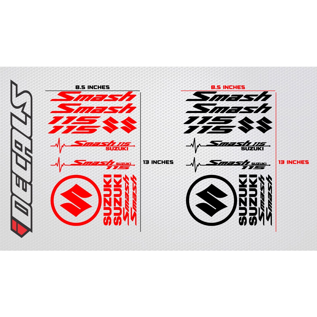 SUZUKI SMASH 115 STICKER PACK Shopee Philippines