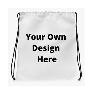 Customized Hybrid Katsa Drawstring Bag Personalized Mens Womens Bags Accessories White Color