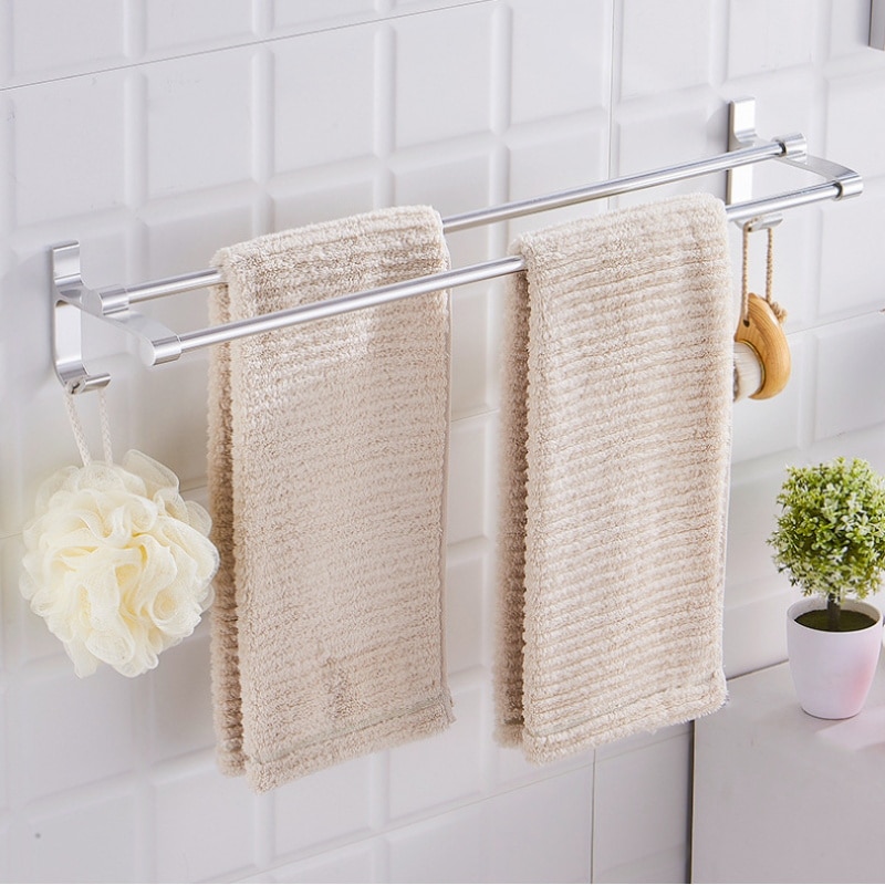 Towel Rack Towel Hanger Over Door Bath Towel Holder Wall ...