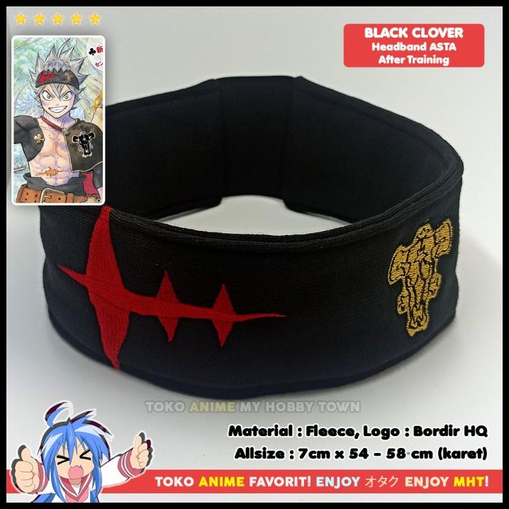 Asta Headband Headband Black Clover After Training Shopee Philippines