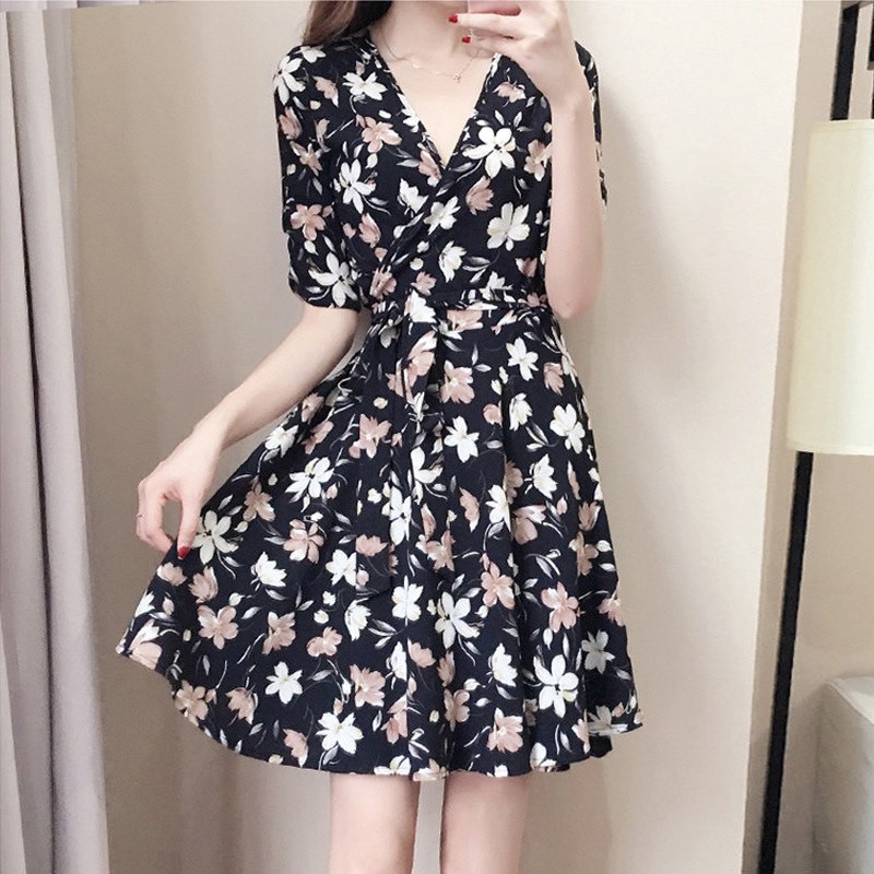 v neck dress shopee