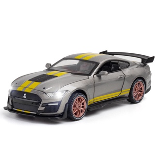 New 1:32 High Simulation Supercar Ford Mustang Shelby Gt500 Car Model Alloy Pull Back Kid Toy Car 4 #5