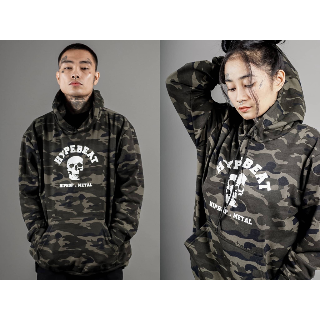 HYPEBEAT CAMOU PULL OVER HOODIE
