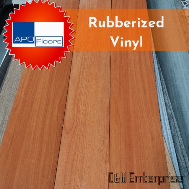 APO Rubberized Planks Floor Vinyl 4"X36" (43PCS) | Shopee ...