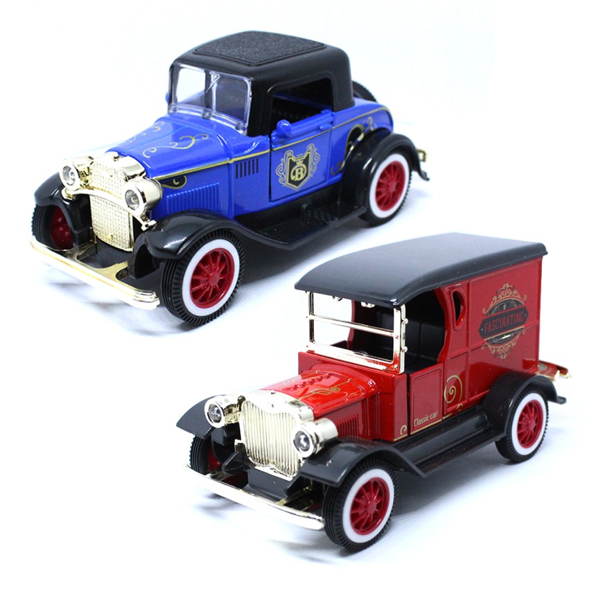 Die Cast Classic Vintage Car Alloy Model 1 32 Metal Pull Back Display Toy Car Shopee Philippines