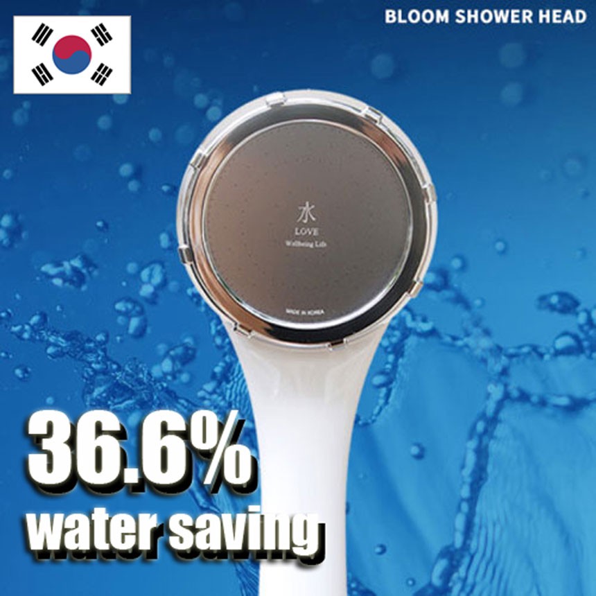 SAVE WATER Bloom shower head Korea water saving shower head made in