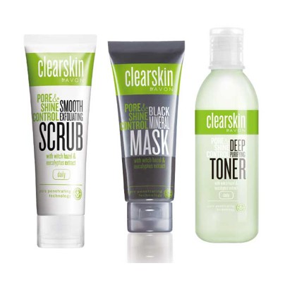 clearskin pore & shine control black exfoliating cleanser